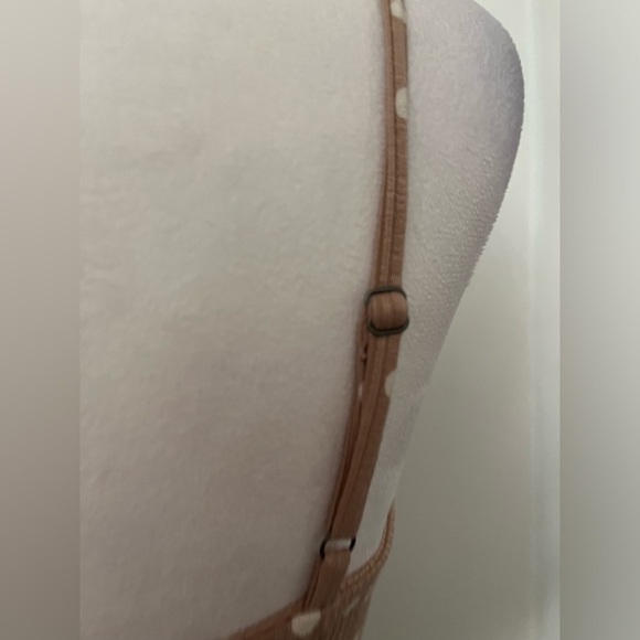 NWT Billabong Love Me Knot Beige With Polka Dots Summer Dress M Surf Beach brand - Picture 7 of 9